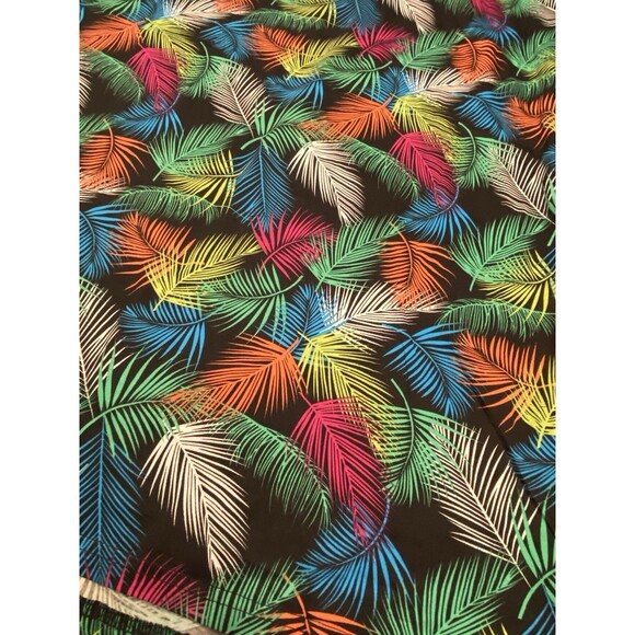 Women's ENJOYNIGHT Sleepwear Gown Size XL NWT Palm Leaves Colorful Short Sleeve - Picture 3 of 12